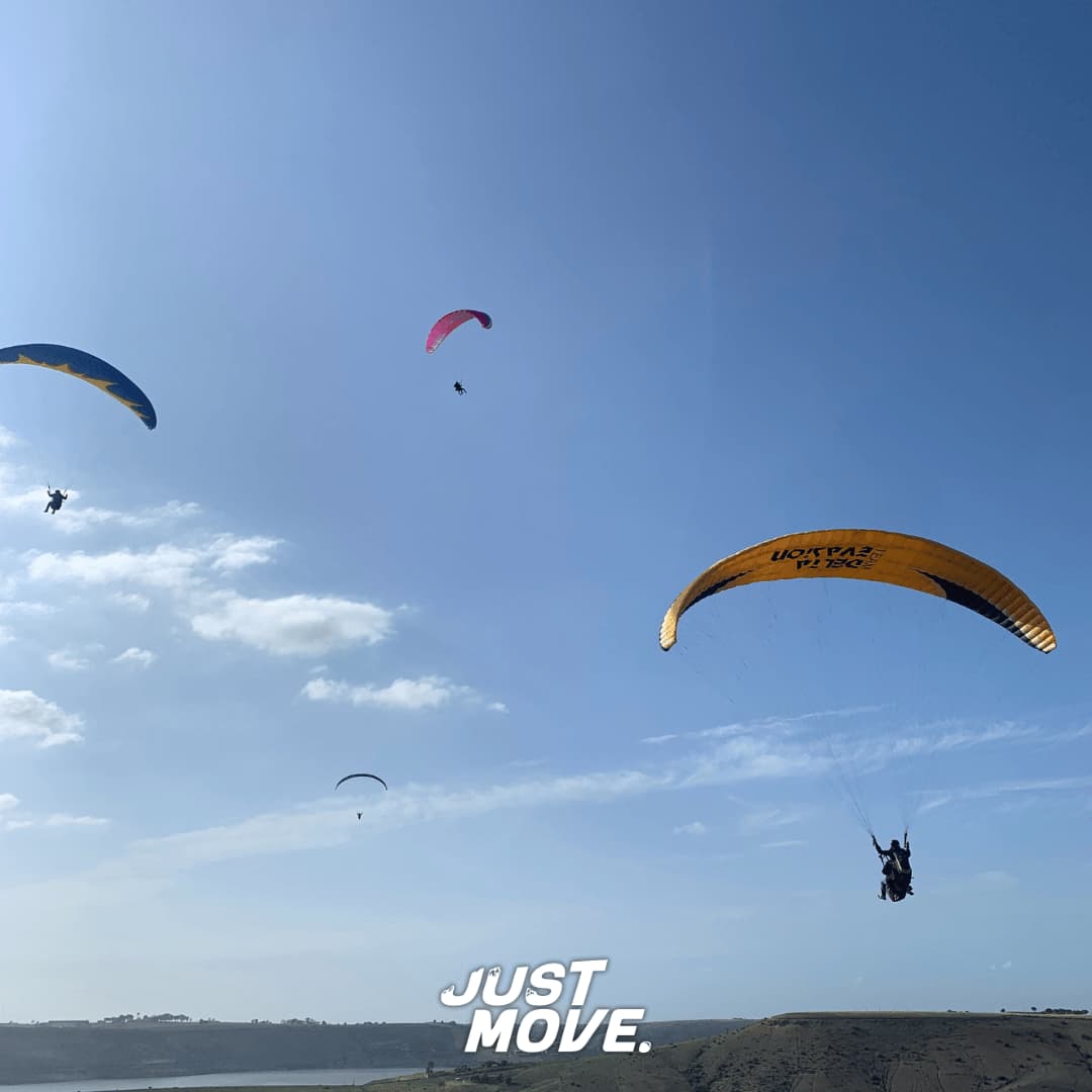 Décollage parapente
